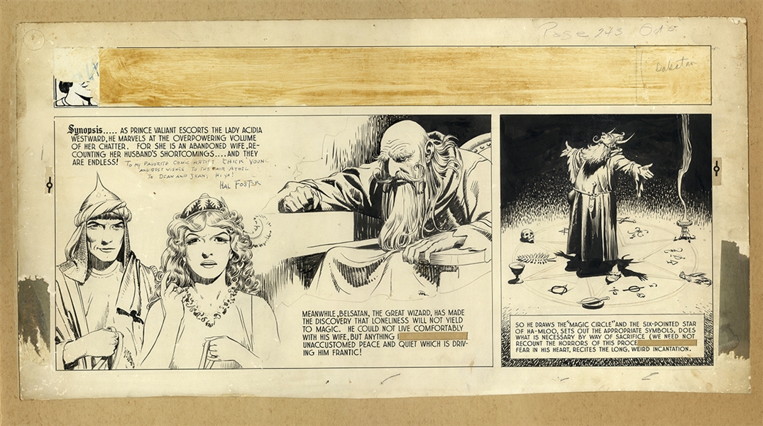''Prince Valiant'' Comic Strip by Hal Foster From 5 October 1941