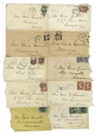 George Custer Lot of 10 Signed Envelopes