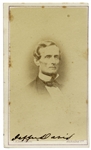 Jefferson Davis Signed CDV Photo