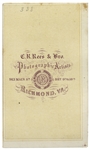 Jefferson Davis Signed CDV Photo