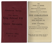 Program From the Coronation of King Edward VII & Queen Alexandra -- Fine