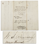 General William S. Rosecrans Civil War Document Signed, Dated Christmas Day of 1862 from Nashville