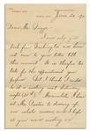 19th Century Author Edward Everett Hale Autograph Letter Signed -- ''...I am only just back from Washington...''