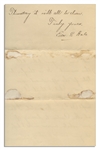 19th Century Author Edward Everett Hale Autograph Letter Signed -- ''...I am only just back from Washington...''