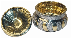 Lady Bird Johnson Personally Owned Sterling Silver Dish by Tane -- With an LOA From Lynda Johnson Robb
