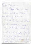 Jackie Kennedy Onassis Collection of Three Handwritten Notes to Her Bergdorf Personal Shopper