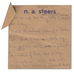 Jackie Kennedy Onassis Collection of Three Handwritten Notes to Her Bergdorf Personal Shopper