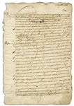 Viceroy of Peru Don Luis de Velasco, Marques de Salinas Document Signed in 1603