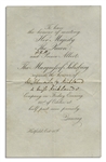 Queen Victoria & Prince Albert Invitation