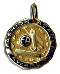 Duchess of Windsor, Wallis Simpson Personally Owned ''Fashion Academy'' Award Medallion -- Inscribed to Verso, ''Duchess of Windsor International Society '54''