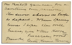 Edith Roosevelt 1926 Autograph Letter Signed