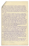 Drafted Chapter of ''A True History of the Assassination of Abraham Lincoln and of the Conspiracy of 1865'' -- By Louis Weichmann, Prosecution Witness at the Lincoln Assassination Trial
