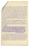 Drafted Chapter of ''A True History of the Assassination of Abraham Lincoln and of the Conspiracy of 1865'' -- By Louis Weichmann, Prosecution Witness at the Lincoln Assassination Trial