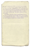 Drafted Chapter of ''A True History of the Assassination of Abraham Lincoln and of the Conspiracy of 1865'' -- By Louis Weichmann, Prosecution Witness at the Lincoln Assassination Trial