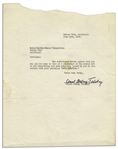 Tolstoy's Grandson, Count Andrey Tolstoy Typed Letter Signed to MGM Regarding The 1935 Film Adaptation of Tolstoy's Masterpiece ''Anna Karenina''