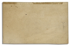 Ticket to Grand Military & Civic Ball From 1830 -- Ball Honored The Inauguration of Andrew Jackson One Year Earlier