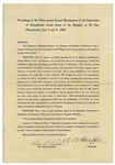 Gettysburg National Park Document From 1898, Signed by 2 Civil War Veterans