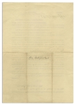 Gettysburg National Park Document From 1898, Signed by 2 Civil War Veterans