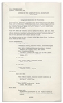 Press Release Pertaining to Jackie Kennedy's Famous Renovation of the White House -- ''...Outstanding pieces from the fabulous vermeil collection...''