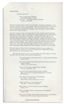 Press Release Pertaining to Jackie Kennedy's Famous Renovation of the White House -- ''...Outstanding pieces from the fabulous vermeil collection...''