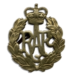 Two Royal British Commemorative Badges -- King George V Cypher & Royal Air Force Badge