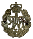 Two Royal British Commemorative Badges -- King George V Cypher & Royal Air Force Badge