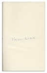 Truman Capote's True Crime Masterpiece ''In Cold Blood'' First Edition, First Printing Signed Tipped-In Page