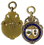 Gold Medal Issued to Famed Sheffield United Footballer Ernest Needham in 1927