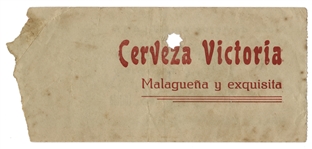 Ernest Hemingway's Own Bullfighting Ticket From 4 August 1959 -- From the ''Plaza de Toros de Malaga'' -- Hemingway Wrote About the Bullfights of 1959 in His Final Book