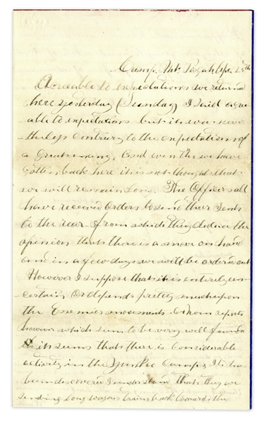21st Virginia Infantryman -- ''...considerable activity in the Yankee camp...Let us pray that the almighty so directs the course of events...to be the last of this uncalled for and cruel war...''