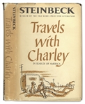 John Steinbeck Signed Copy of ''Travels With Charley'' -- From the Helen Hayes Estate