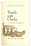 John Steinbeck Signed Copy of ''Travels With Charley'' -- From the Helen Hayes Estate