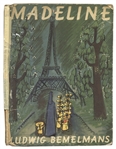 Ludwig Bemelmans Hand Drawn Illustration of Madeline With Her Dog -- Signed & Drawn Inside Copy of ''Madeline''
