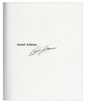 Ansel Adams Signed ''Ansel Adams'' Photography Book -- Beautiful Compilation of Photographs