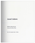 Ansel Adams Signed ''Ansel Adams'' Photography Book -- Beautiful Compilation of Photographs