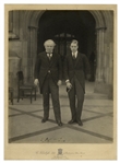 David Lloyd George Signed 8.5'' x 10.5'' Photo, Without Inscription -- Unusual Photo of Himself With the Prince of Wales -- Photo by Vandyk
