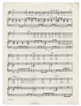 Louis Jordan's Handwritten Notes on Race & Politics, Likely Draft Lyrics to a Song -- ''Black Rebellion White Rebellion and even the Women ar Rebelling''