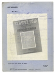 Louis Jordan's Handwritten Notes on Race & Politics, Likely Draft Lyrics to a Song -- ''Black Rebellion White Rebellion and even the Women ar Rebelling''