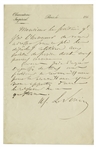 Urbaine Le Verrier Lot of 6 Autograph Letters Signed -- Astronomer Who Discovered Neptune