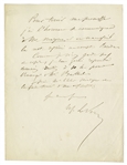 Urbaine Le Verrier Lot of 6 Autograph Letters Signed -- Astronomer Who Discovered Neptune