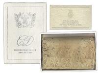 Princess Diana and Prince Charles Wedding Cake Slice -- In Original Presentation Box
