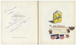 ''Curious George'' First Edition Signed by H.A. Rey -- First Book From 1941