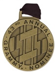 Grammy Nomination Medal & Certificate -- Awarded for Best Hard Rock Performance in 2000 to Limp Bizkit