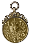 Early F.A. Challenge Cup Runner-Up Gold Medal From 1922 -- Final Match Before Venue Switched to Wembley Stadium