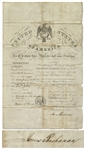 James Buchanan 1848 Passport Signed