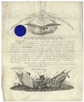 Rutherford B. Hayes Large Document Signed as President