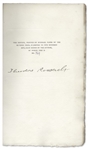 Theodore Roosevelt Signed First Edition of ''African Game Trails''