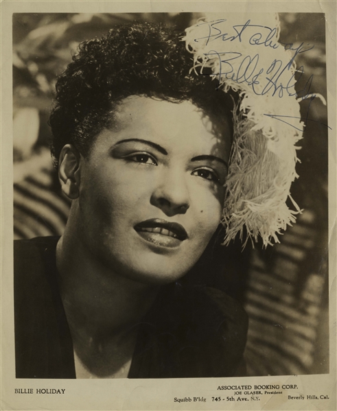 Billie Holiday 8'' x 10'' Signed Photo -- With PSA/DNA COA