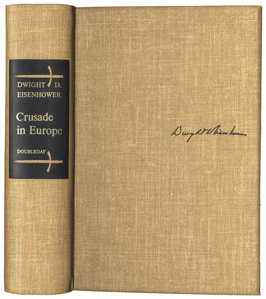 Dwight D. Eisenhower Signed D-Day Speech From ''Crusade in Europe'' in Fine Condition -- Rare Signed Speech Is Very Desirable Among Presidential & WWII Collectors