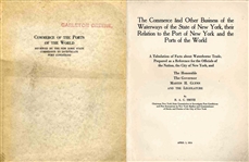 The Commerce and Other Business of the Waterways of the State of New York -- With Maps & Illustrations